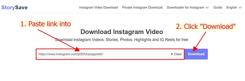 Open the Story Saver tool