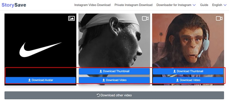 Choose download content and quality
